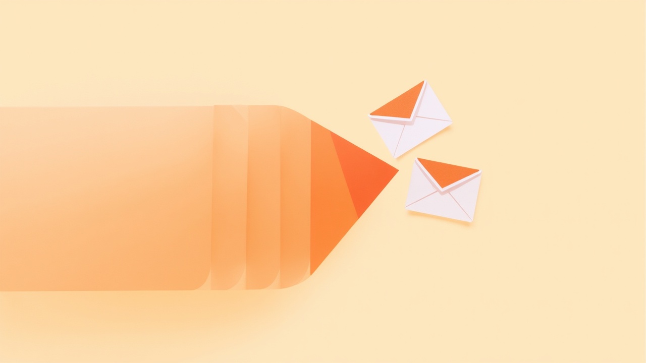 Illustration: Overlapping deal-card shapes funneling into a single forward arrow with email and chat glyphs feeding in