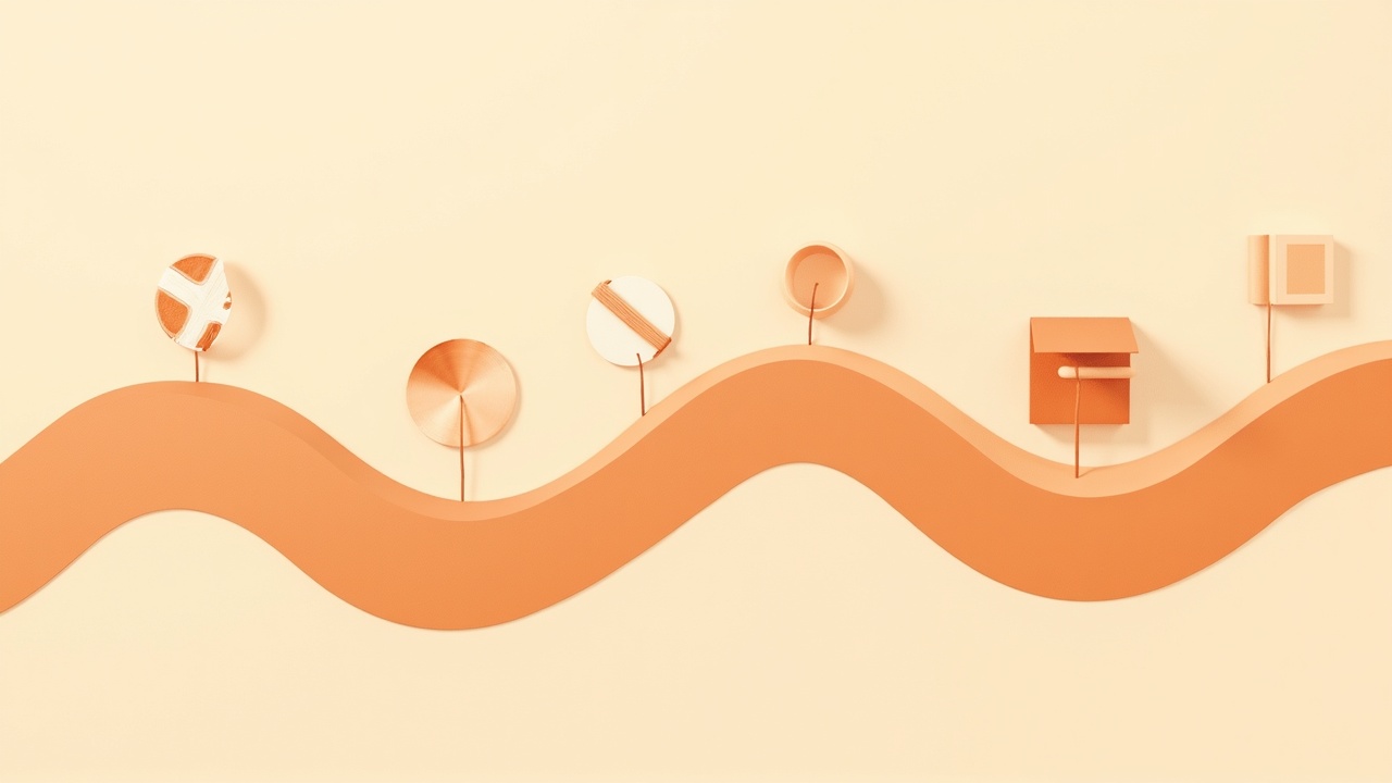Illustration: An opportunity-pipeline shape linked by clean threads to supporting tool-shapes converging on one answer card