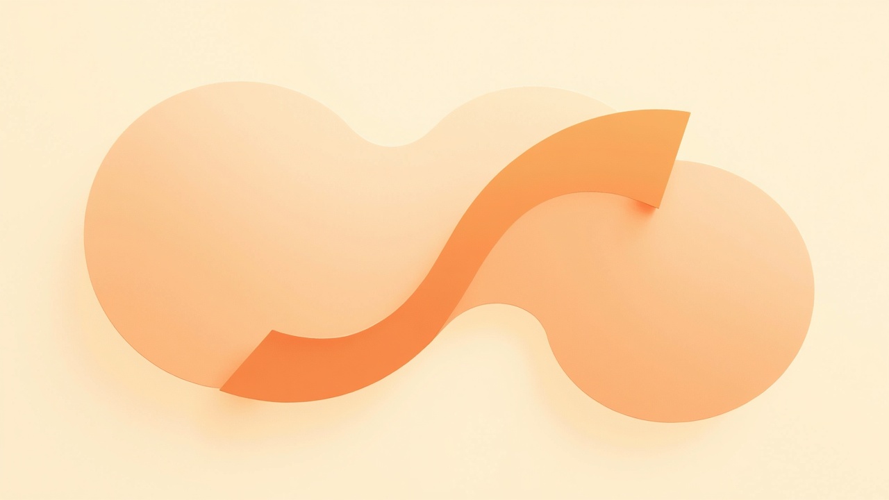 Illustration: Abstract revenue-curve and coin-disc shapes resolving into a single clear answer card, connective threads to other…